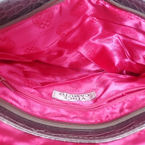 Vince Camuto Promo strapless Clutch Handbag. Gray alligator print NWT - Picture 10 of 15